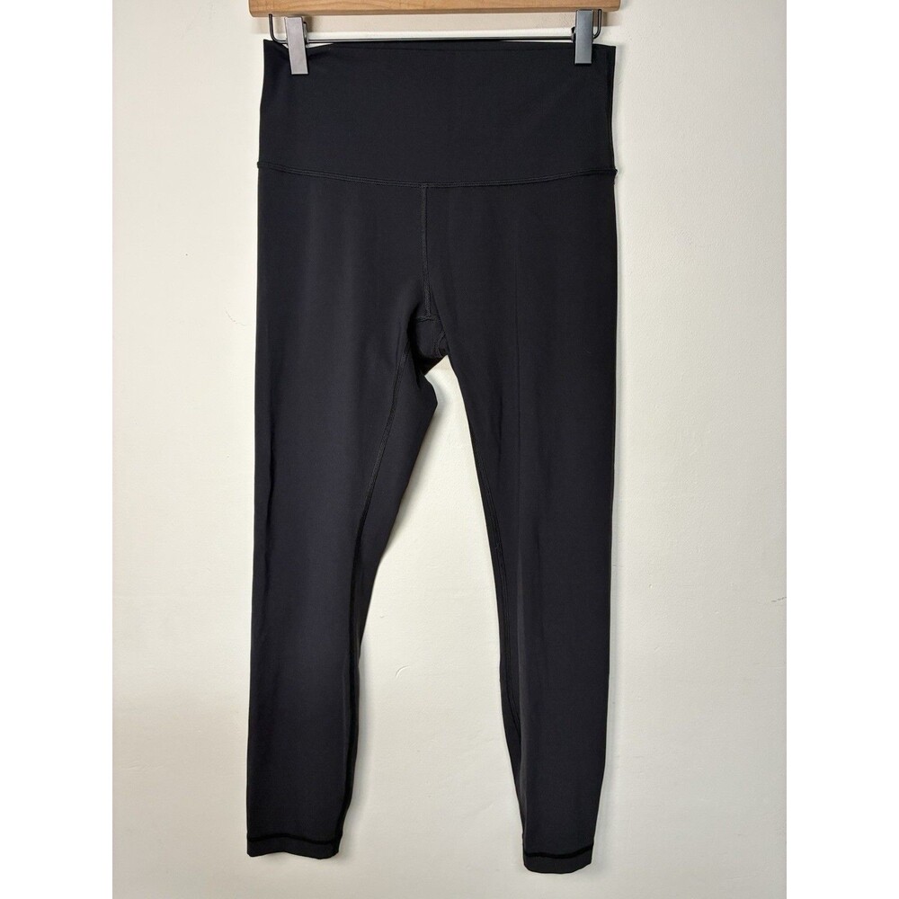 Lululemon Align HR Mid Rise Leggings Pant Ladies Size 8 Black Yoga Gym Workout
